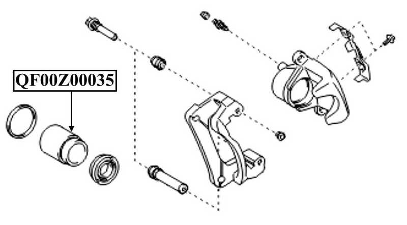 Поршень суппорта тормозного заднего <b>QUATTRO FRENI QF00Z00035</b> - изображение 2