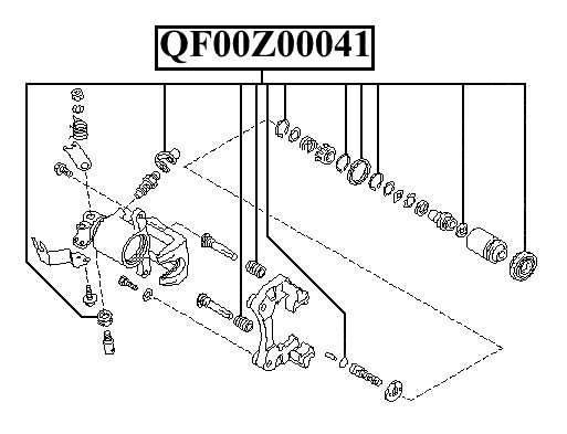 Ремкомплект суппорта тормозного заднего <b>QUATTRO FRENI QF00Z00041</b> - изображение