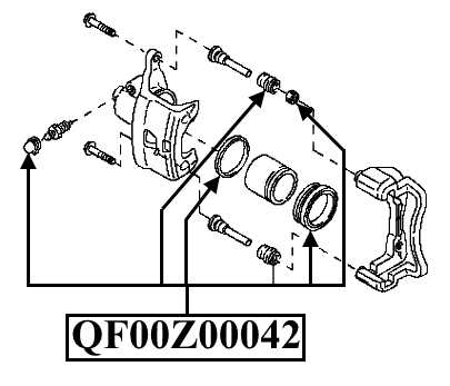 Ремкомплект суппорта тормозного переднего <b>QUATTRO FRENI QF00Z00042</b> - изображение 1