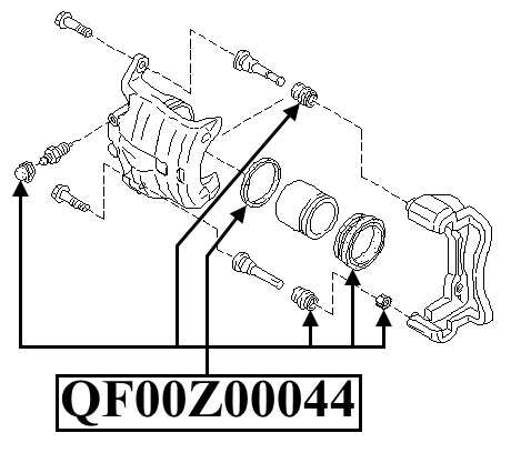 Ремкомплект суппорта тормозного переднего <b>QUATTRO FRENI QF00Z00044</b> - изображение 1