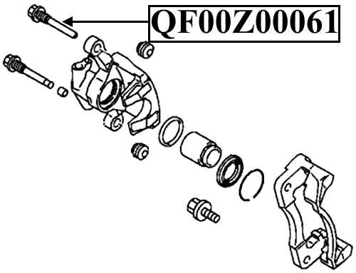 Втулка направляющая суппорта тормозного переднего <b>QUATTRO FRENI QF00Z00061</b> - изображение 2