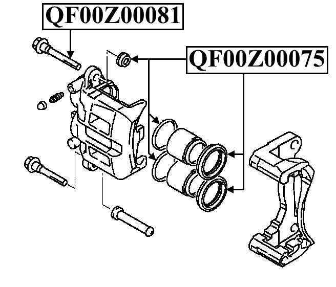 Ремкомплект суппорта тормозного переднего <b>QUATTRO FRENI QF00Z00075</b> - изображение 1
