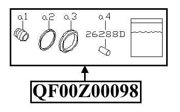 Ремкомплект суппорта тормозного заднего <b>QUATTRO FRENI QF00Z00098</b> - изображение 1