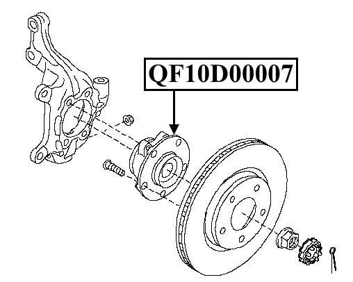 Ступица передняя J10E <b>QUATTRO FRENI QF10D00007</b> - изображение 1