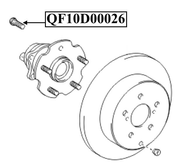 Шпилька колесная <b>QUATTRO FRENI QF10D00026</b> - изображение 2