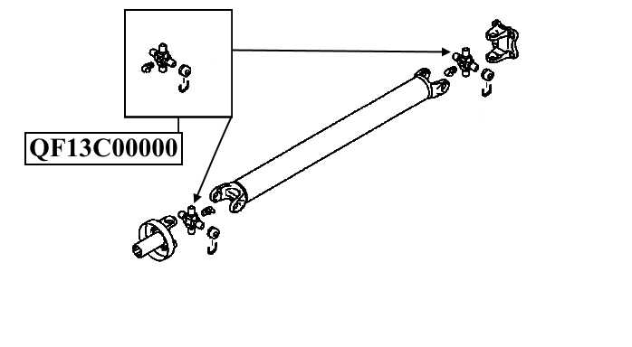 Крестовина карданного вала RR VKB4 <b>QUATTRO FRENI QF13C00000</b> - изображение 2