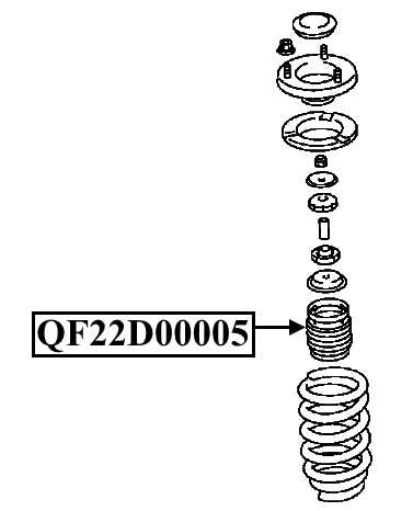 Пыльник переднего амортизатора <b>QUATTRO FRENI QF22D00005</b> - изображение 1