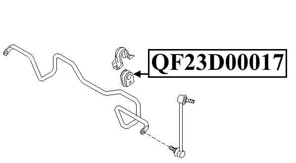 Втулка переднего стабилизатора <b>QUATTRO FRENI QF23D00017</b> - изображение 2