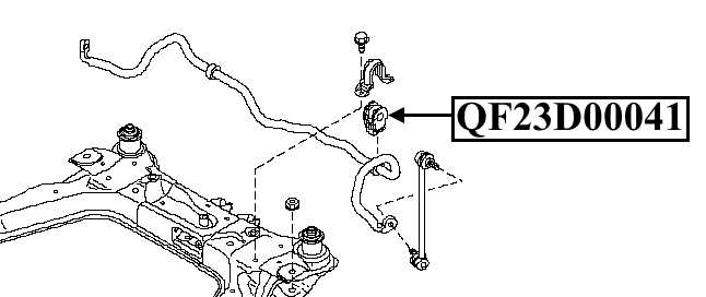 Втулка переднего стабилизатора D22 <b>QUATTRO FRENI QF23D00041</b> - изображение