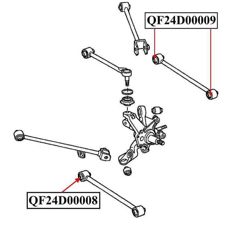Сайлентблок задней тяги <b>QUATTRO FRENI QF24D00009</b> - изображение 1