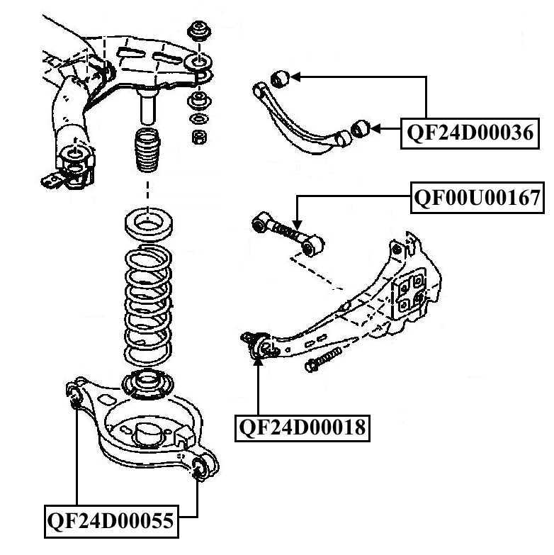 Сайлентблок заднего продольного рычага <b>QUATTRO FRENI QF24D00018</b> - изображение Сайлентблок заднего продольного рычага <b>QUATTRO FRENI QF24D00018</b> - изображение