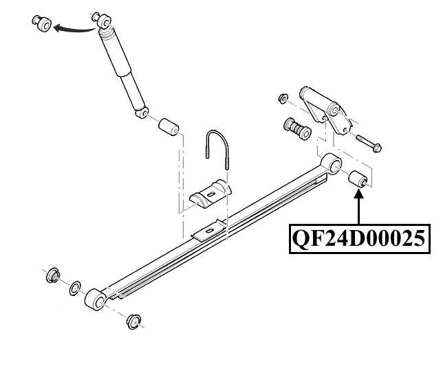 Сайлентблок задней рессоры <b>QUATTRO FRENI QF24D00025</b> - изображение 1
