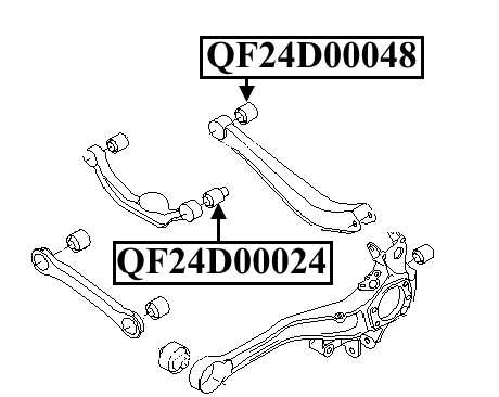 Сайлентблок задней поперечной тяги <b>QUATTRO FRENI QF24D00048</b> - изображение 1