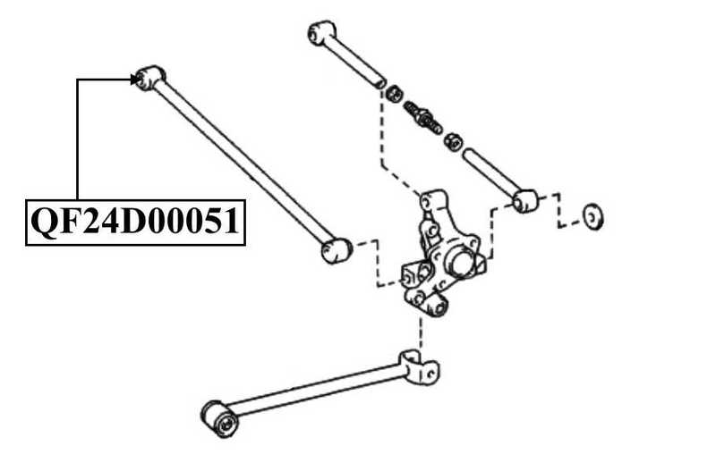 Сайлентблок задней тяги <b>QUATTRO FRENI QF24D00051</b> - изображение 1