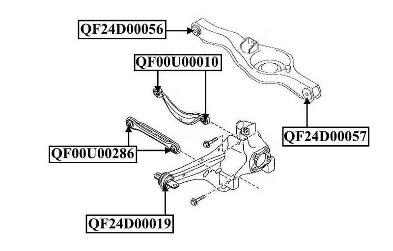 Сайлентблок задней тяги внутренний <b>QUATTRO FRENI QF24D00056</b> - изображение 1