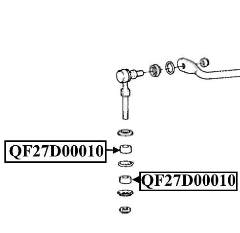 Втулка стойки переднего стабилизатора <b>QUATTRO FRENI QF27D00010</b> - изображение 1