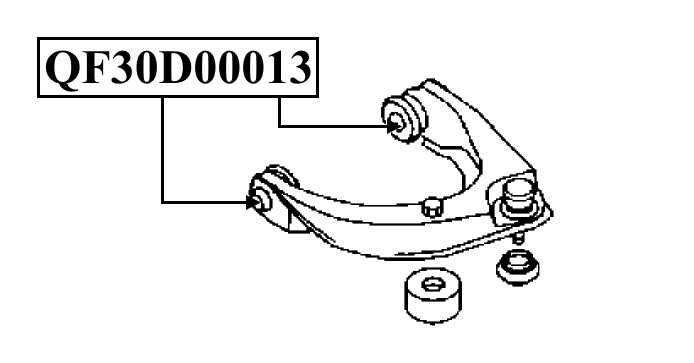 Сайлентблок переднего верхнего рычага <b>QUATTRO FRENI QF30D00013</b> - изображение 1