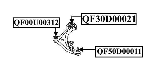 Сайлентблок задний переднего рычага <b>QUATTRO FRENI QF30D00021</b> - изображение 1