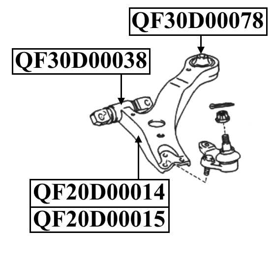 Сайлентблок передний переднего рычага <b>QUATTRO FRENI QF30D00038</b> - изображение 1
