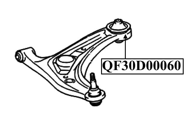 Сайлентблок задний переднего нижнего рычага <b>QUATTRO FRENI QF30D00060</b> - изображение 1