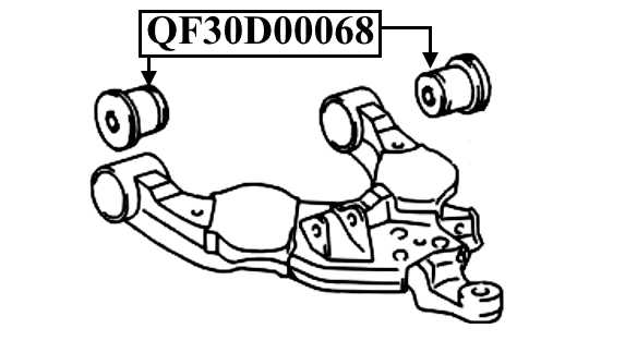 Сайлентблок нижнего переднего рычага <b>QUATTRO FRENI QF30D00068</b> - изображение 1
