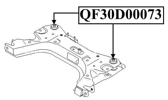 Сайлентблок подрамника задний <b>QUATTRO FRENI QF30D00073</b> - изображение 1