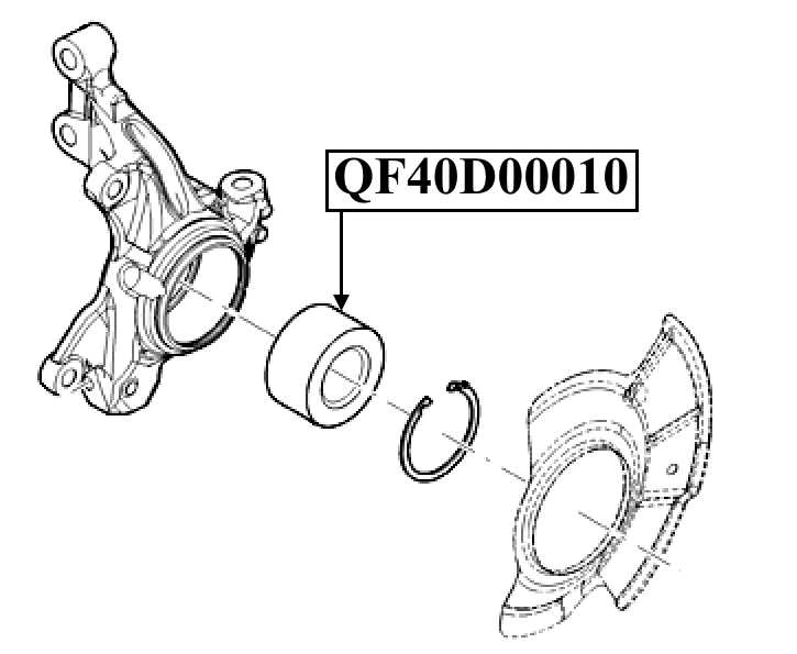 Подшипник ступичный передний ремкомплект 45X84X45 <b>QUATTRO FRENI QF40D00010</b> - изображение