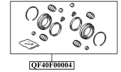 Ремонтный комплект переднего суппорта <b>QUATTRO FRENI QF40F00004</b> - изображение 1