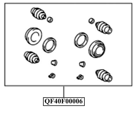 Ремонтный комплект переднего суппорта <b>QUATTRO FRENI QF40F00006</b> - изображение 1