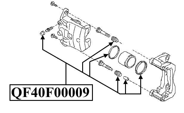 Ремонтный комплект переднего суппорта <b>QUATTRO FRENI QF40F00009</b> - изображение 1