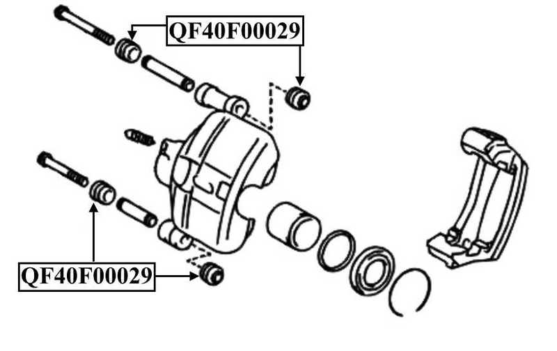 Пыльник втулки направляющей суппорта тормозного переднего <b>QUATTRO FRENI QF40F00029</b> - изображение