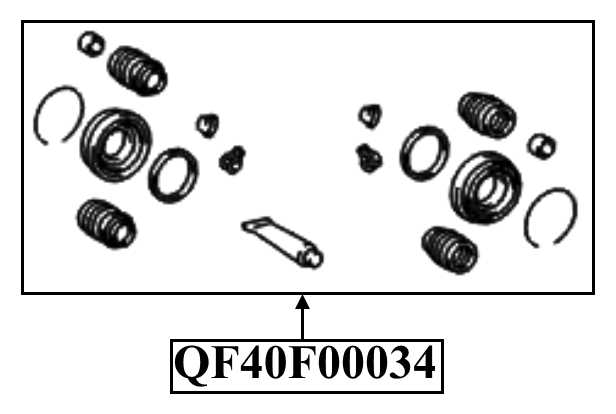 Ремкомплект суппорта тормозного переднего <b>QUATTRO FRENI QF40F00034</b> - изображение 1