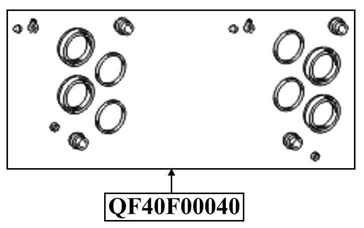 Ремкомплект суппорта тормозного переднего <b>QUATTRO FRENI QF40F00040</b> - изображение 1