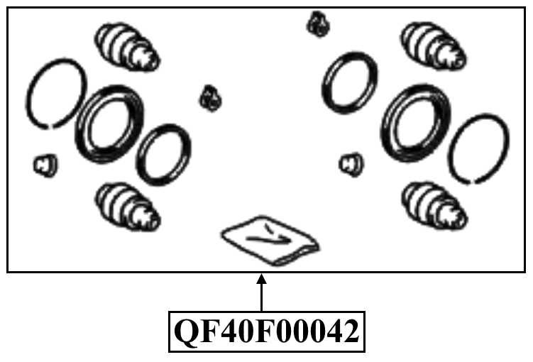 Ремкомплект суппорта тормозного переднего <b>QUATTRO FRENI QF40F00042</b> - изображение 1