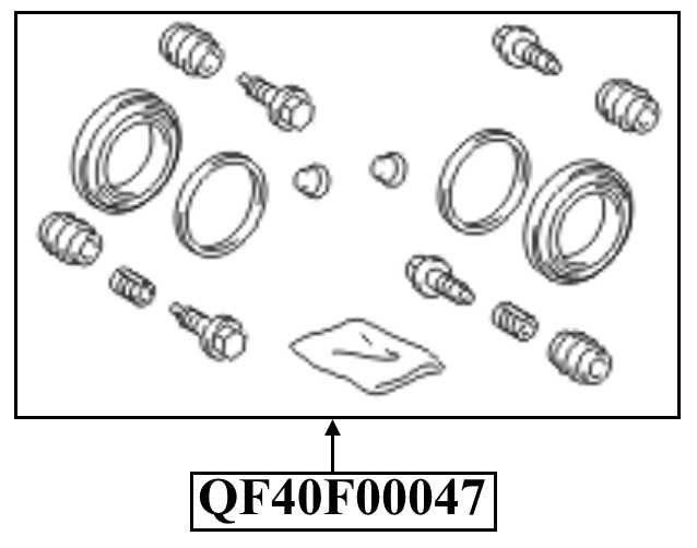 Ремкомплект суппорта тормозного переднего <b>QUATTRO FRENI QF40F00047</b> - изображение