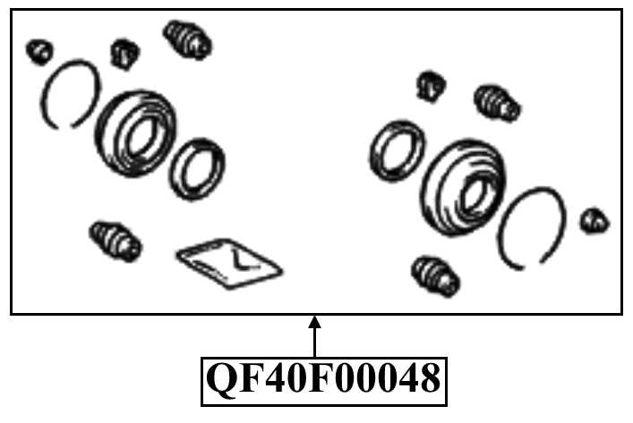 Ремкомплект суппорта тормозного переднего <b>QUATTRO FRENI QF40F00048</b> - изображение 1
