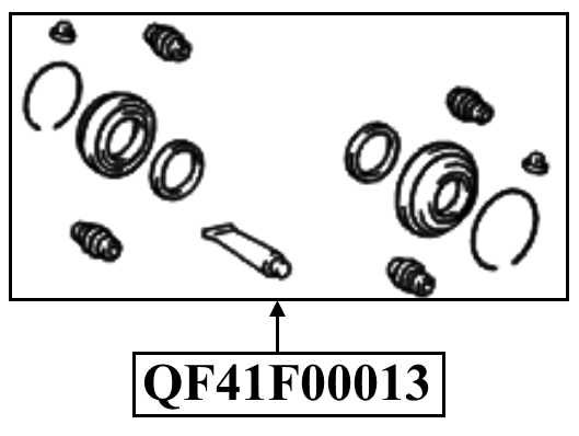 Ремкомплект суппорта тормозного заднего <b>QUATTRO FRENI QF41F00013</b> - изображение 1