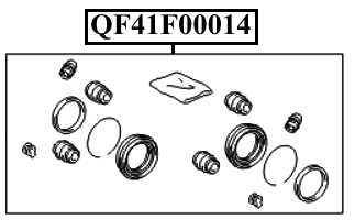 Ремкомплект суппорта тормозного заднего <b>QUATTRO FRENI QF41F00014</b> - изображение 1