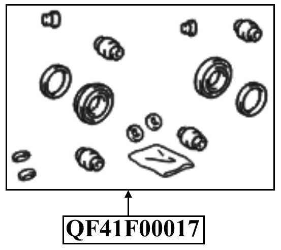 Ремкомплект суппорта тормозного заднего <b>QUATTRO FRENI QF41F00017</b> - изображение 1
