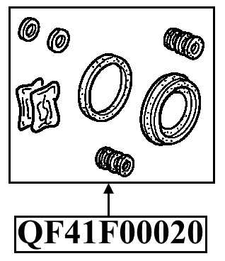 Ремкомплект суппорта тормозного заднего <b>QUATTRO FRENI QF41F00020</b> - изображение 1