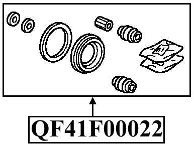 Ремкомплект суппорта тормозного заднего <b>QUATTRO FRENI QF41F00022</b> - изображение 1