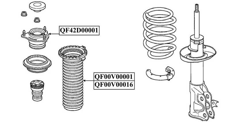 _опора переднего амортизатора <b>QUATTRO FRENI QF42D00001</b> - изображение 2