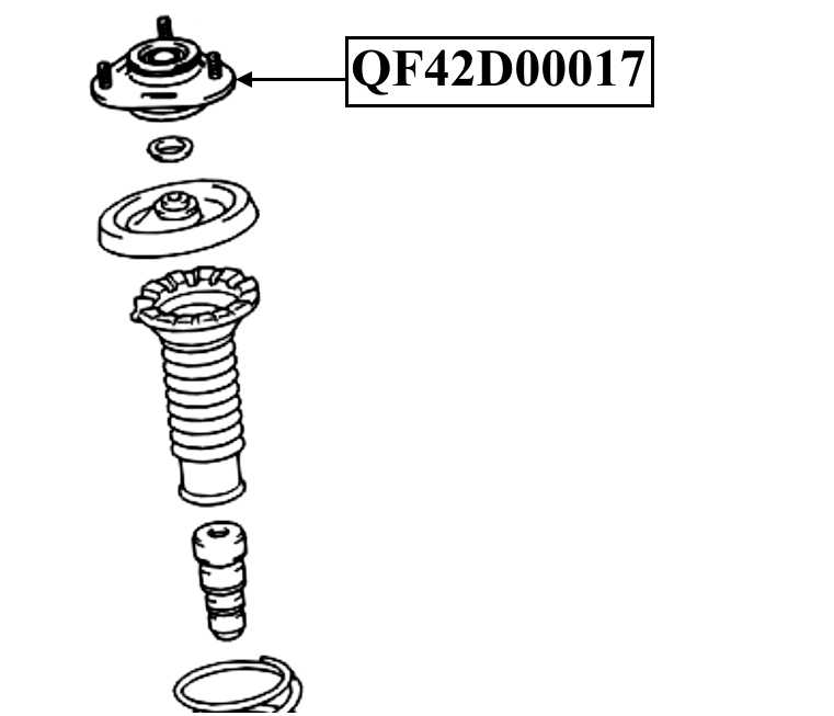 Опора переднего амортизатора <b>QUATTRO FRENI QF42D00017</b> - изображение 2