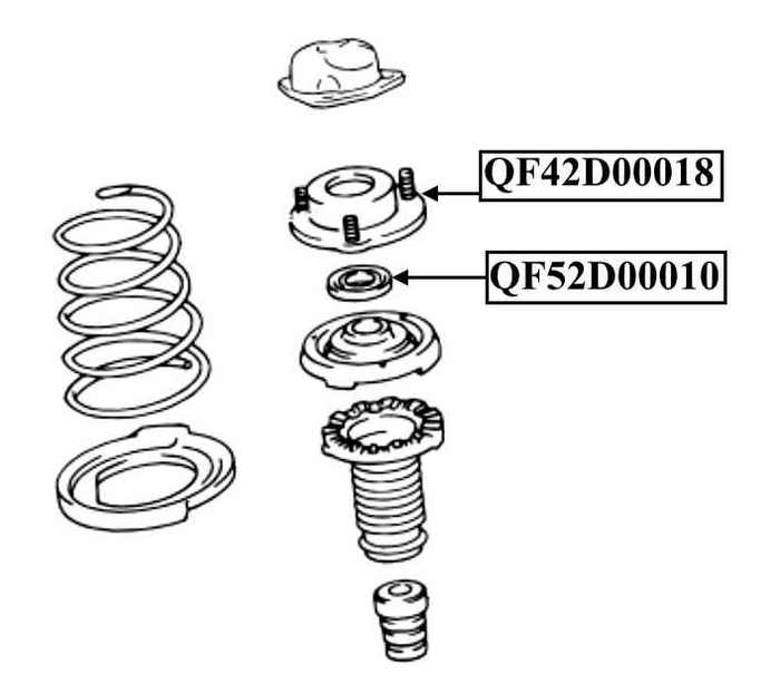 Опора переднего амортизатора левая <b>QUATTRO FRENI QF42D00018</b> - изображение 2