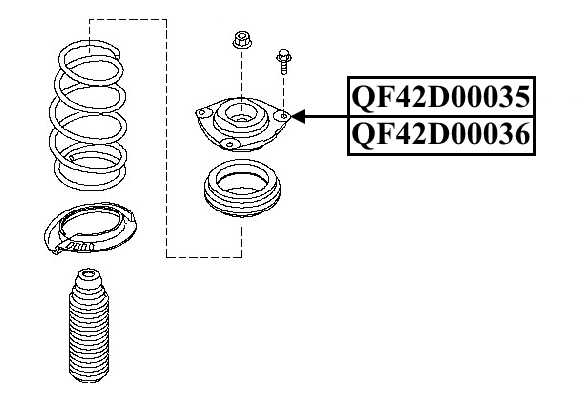 Опора переднего амортизатора правая <b>QUATTRO FRENI QF42D00036</b> - изображение 1