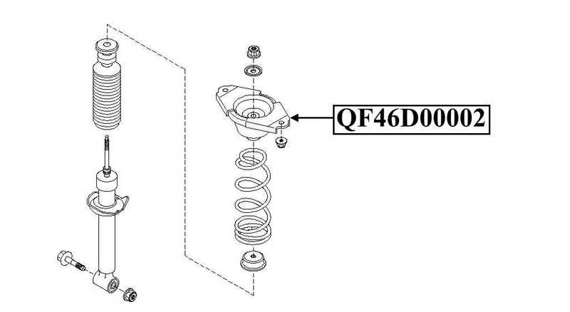 Опора заднего амортизатора <b>QUATTRO FRENI QF46D00002</b> - изображение 1