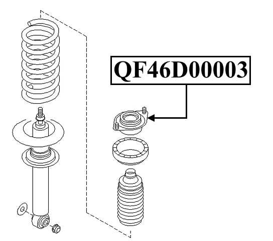 Опора заднего амортизатора <b>QUATTRO FRENI QF46D00003</b> - изображение 1