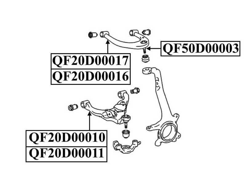 Опора шаровая переднего верхнего рычага LC200 PRADO 150 <b>QUATTRO FRENI QF50D00003</b> - изображение 1