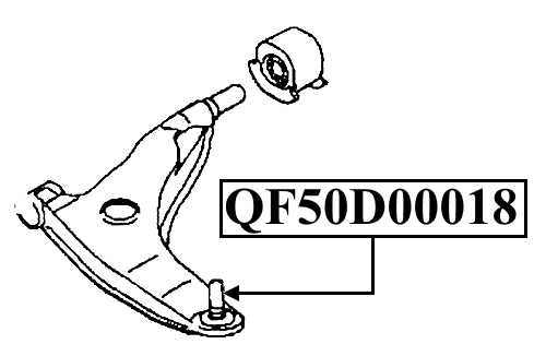 Опора шаровая переднего нижнего рычага <b>QUATTRO FRENI QF50D00018</b> - изображение 1
