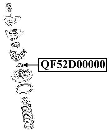 Упорный подшипник <b>QUATTRO FRENI QF52D00000</b> - изображение 1